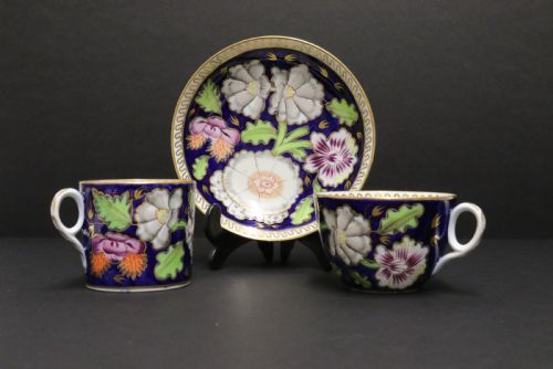 AN ENGLISH EARLY 19TH CENTURY NEWHALL PORCELAIN CABINET TRIO CIRCA 1815 - ADDITIONAL PHOTO 26