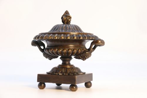 ANTIQUE ENGLISH REGENCY PERIOD CLASSICAL BRONZE URNS CIRCA 1820 - ADDITIONAL PHOTO 21