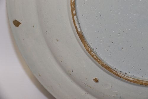 MID 18TH CENTURY BLUE AND WHITE ENGLISH DELFT CHARGER CIRCA 1750 - ADDITIONAL PHOTO 8
