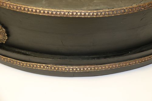 ANTIQUE 19TH CENTURY LARGE FRENCH ROULETTE WHEEL CIRCA 1880 WITH THE ORIGINAL FELT TABLE CLOTH - ADDITIONAL PHOTO 5