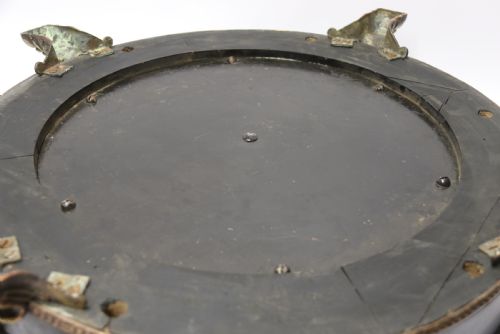 ANTIQUE 19TH CENTURY LARGE FRENCH ROULETTE WHEEL CIRCA 1880 WITH THE ORIGINAL FELT TABLE CLOTH - ADDITIONAL PHOTO 6