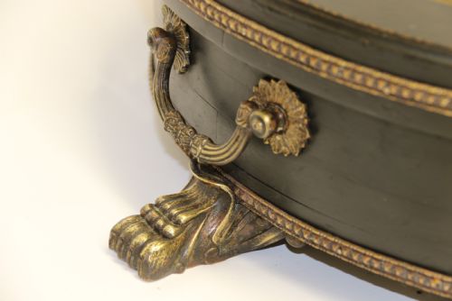 ANTIQUE 19TH CENTURY LARGE FRENCH ROULETTE WHEEL CIRCA 1880 WITH THE ORIGINAL FELT TABLE CLOTH - ADDITIONAL PHOTO 15