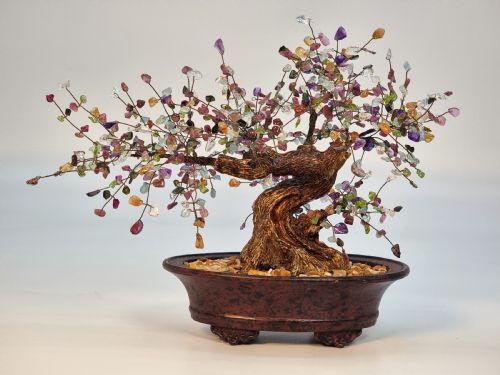 A Chinese Gemstone Bonsai Tree