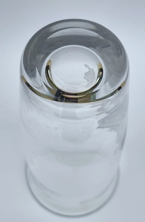 ENGLISH WHEEL ENGRAVED GLASS VASE WITH SOCRATES THE GREEK PHILOSOPHER - ADDITIONAL PHOTO 12