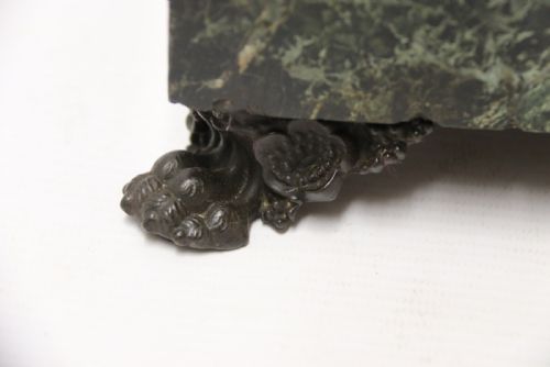 EMPIRE PERIOD BRONZE AND MARBLE DESK TOP INKSTAND BY LEFEBVRE OF BELGIUM CIRCA 1820 - ADDITIONAL PHOTO 2