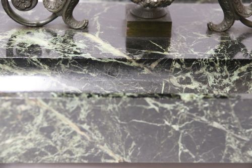 EMPIRE PERIOD BRONZE AND MARBLE DESK TOP INKSTAND BY LEFEBVRE OF BELGIUM CIRCA 1820 - ADDITIONAL PHOTO 3