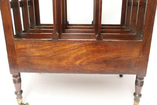 EARLY 19TH CENTURY ENGLISH GEORGE III MAHOGANY CANTERBURY OR MAGAZINE RACK CIRCA 1810 - ADDITIONAL PHOTO 10