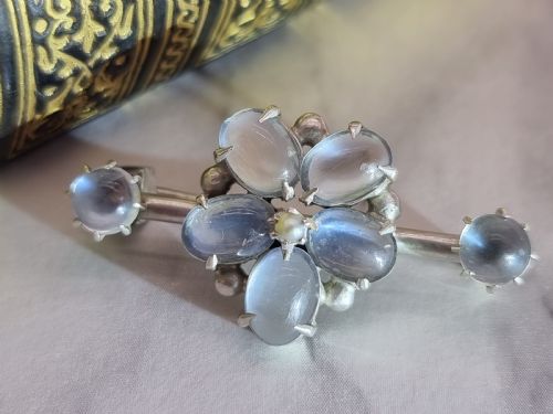 ARTS AND CRAFTS SILVER AND MOONSTONE BROOCH CIRCA 1900 - ADDITIONAL PHOTO 8