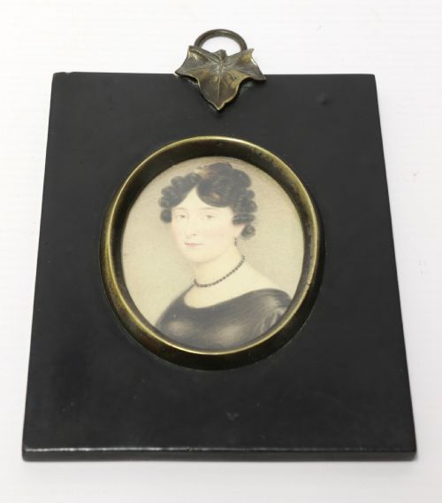 ENGLISH REGENCY PERIOD SMALL WATERCOLOUR PORTRAIT STUDY CIRCA 1820 - ADDITIONAL PHOTO 1
