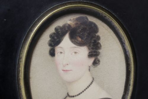 ENGLISH REGENCY PERIOD SMALL WATERCOLOUR PORTRAIT STUDY CIRCA 1820 - ADDITIONAL PHOTO 3