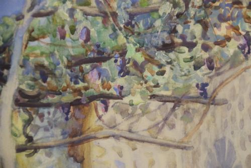 A CHARMING WATER COLOUR PAINTING OF CORFU CIRCA 1920 BY EDITH E CASWALL - ADDITIONAL PHOTO 8