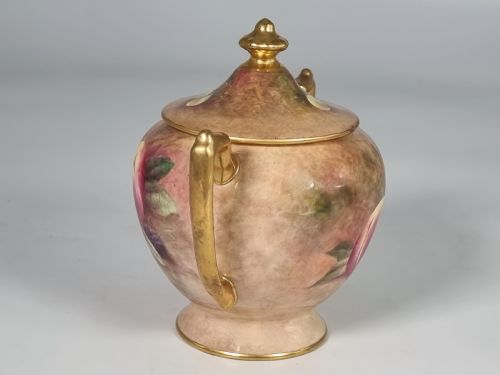 A PAIR OF COALPORT VASES HAND PAINTED WITH FRUIT BY RICHARD BUDD - ADDITIONAL PHOTO 28