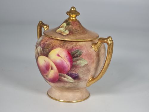 A PAIR OF COALPORT VASES HAND PAINTED WITH FRUIT BY RICHARD BUDD - ADDITIONAL PHOTO 29