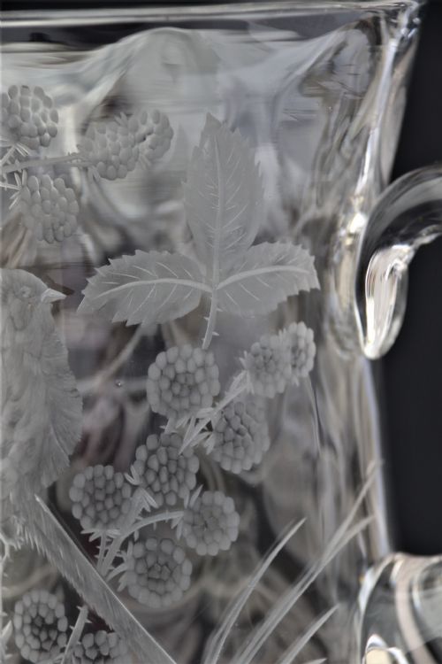 A VERY FINE STOURBRIDGE HAND WHEEL ENGRAVED GLASS VASE ENGLISH CIRCA 1890 - ADDITIONAL PHOTO 10