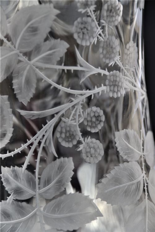 A VERY FINE STOURBRIDGE HAND WHEEL ENGRAVED GLASS VASE ENGLISH CIRCA 1890 - ADDITIONAL PHOTO 13