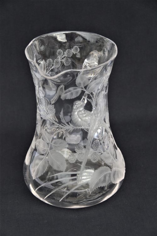 A VERY FINE STOURBRIDGE HAND WHEEL ENGRAVED GLASS VASE ENGLISH CIRCA 1890 - ADDITIONAL PHOTO 25