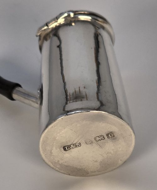 A RARE EDWARDIAN SOLID SILVER MINIATURE CHOCOLATE POT SET - ADDITIONAL PHOTO 8