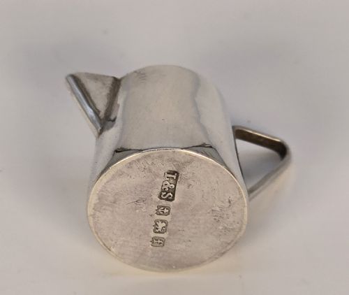 A RARE EDWARDIAN SOLID SILVER MINIATURE CHOCOLATE POT SET - ADDITIONAL PHOTO 15