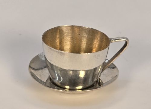 A RARE EDWARDIAN SOLID SILVER MINIATURE CHOCOLATE POT SET - ADDITIONAL PHOTO 16