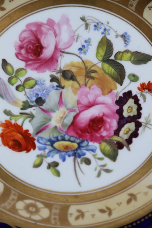 RIDGWAY PORCELAIN CABINET PLATE HAND PAINTED ENGLISH C 1825 - ADDITIONAL PHOTO 5