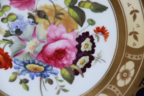 RIDGWAY PORCELAIN CABINET PLATE HAND PAINTED ENGLISH C 1825 - ADDITIONAL PHOTO 10