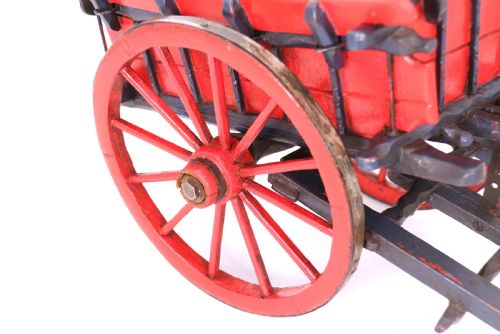HAND MADE WOODEN SCALE MODEL OF AN 18TH CENTURY FARM CART - ADDITIONAL PHOTO 10