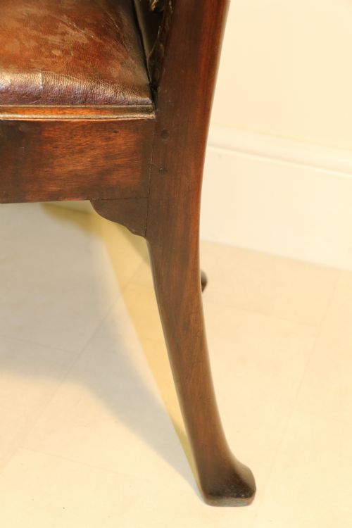 ENGLISH CHIPPENDALE STYLE ARMCHAIR CIRCA 1880 - ADDITIONAL PHOTO 15