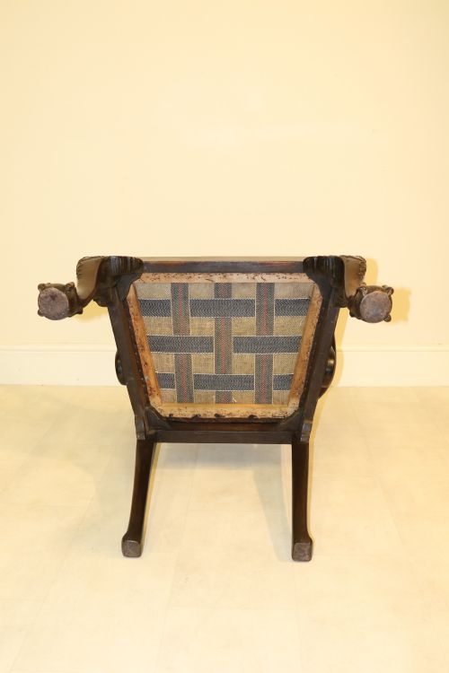 ENGLISH CHIPPENDALE STYLE ARMCHAIR CIRCA 1880 - ADDITIONAL PHOTO 18