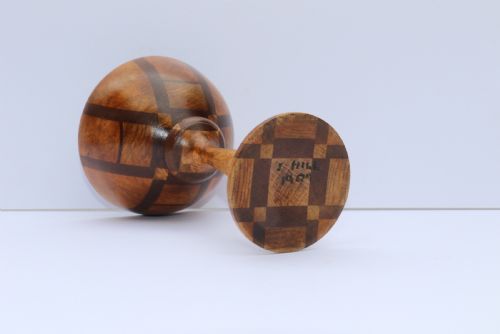 ENGLISH ARTS AND CRAFTS TREEN SPECIMEN WOOD TURNED GOBLET - ADDITIONAL PHOTO 6