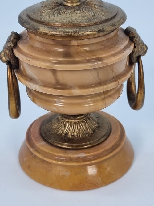 A FRENCH GILT BRONZE AND MARBLE INKWELL CIRCA 1870 - ADDITIONAL PHOTO 7