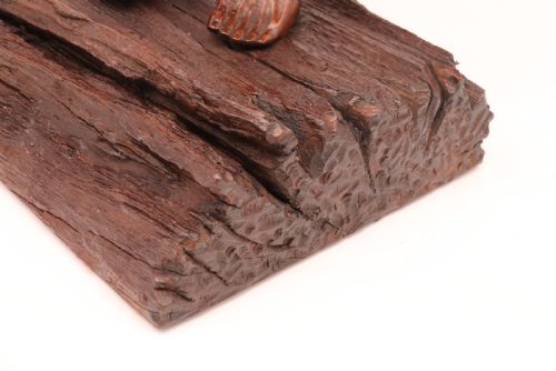 CHINESE BURR ROOT WOOD CARVING OF A SCHOLAR CIRCA 1870 - ADDITIONAL PHOTO 14
