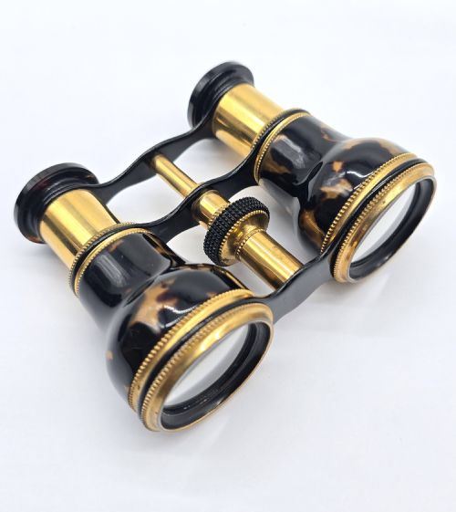A Pair of Opera Glasses with Original Case, English Circa 1900