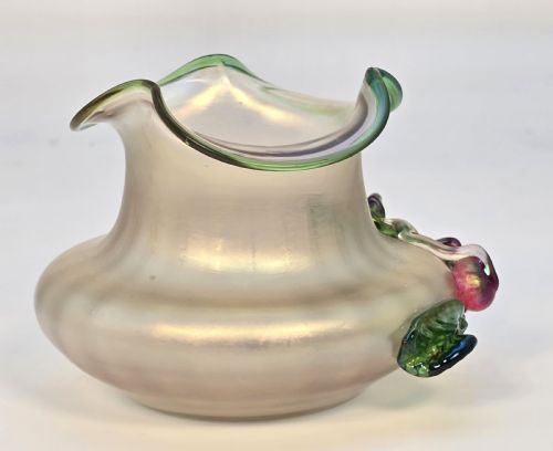 KRALIK GLASSWORKS IRIDESCENT ART GLASS VASE LATE 19TH CENTURY - ADDITIONAL PHOTO 7