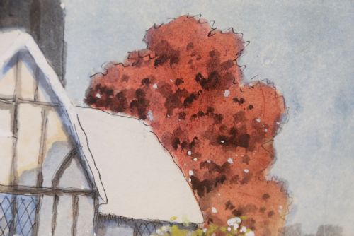 A PAIR OF 1930S WATERCOLOURS BY ERNEST UDEN OF SNOWY LANDSCAPES - ADDITIONAL PHOTO 3
