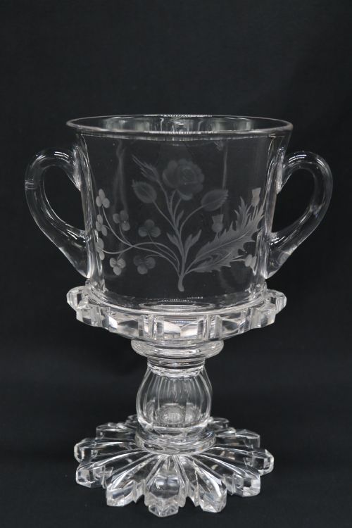 ENGLISH COMMEMORATIVE GLASS GOBLET FOR THE CORONATION OF GEORGE V 1911 VERY RARE - ADDITIONAL PHOTO 11