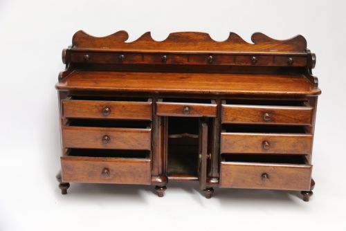 MINIATURE MAHOGANY DRESSER BASE ENGLISH CIRCA 1850 - ADDITIONAL PHOTO 14