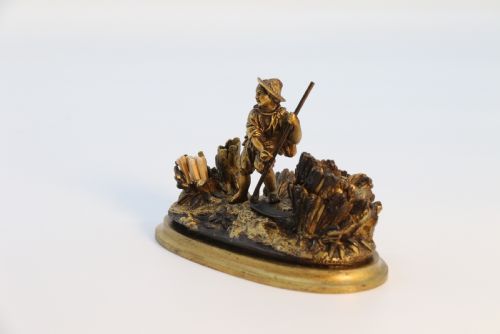 A FRENCH GILT BRONZE INKSTAND OF SMALL PROPORTIONS CIRCA 1860 - ADDITIONAL PHOTO 11
