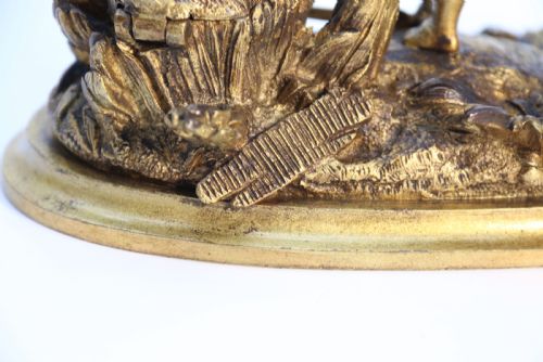 A FRENCH GILT BRONZE INKSTAND OF SMALL PROPORTIONS CIRCA 1860 - ADDITIONAL PHOTO 18