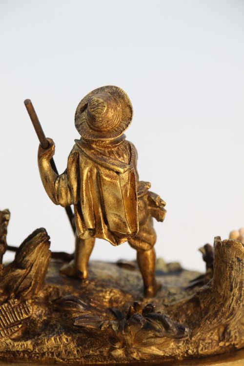 A FRENCH GILT BRONZE INKSTAND OF SMALL PROPORTIONS CIRCA 1860 - ADDITIONAL PHOTO 21
