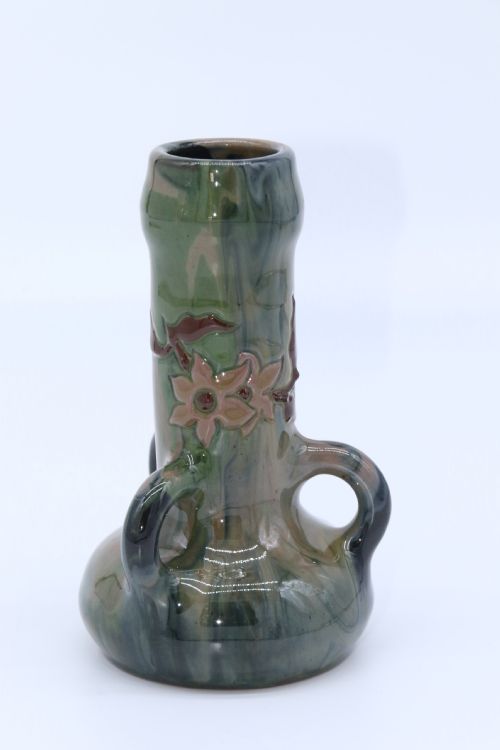 SIR EDMUND HARRY ELTON SUNFLOWER STUDIO POTTERY VASE CIRCA 1890 - ADDITIONAL PHOTO 1