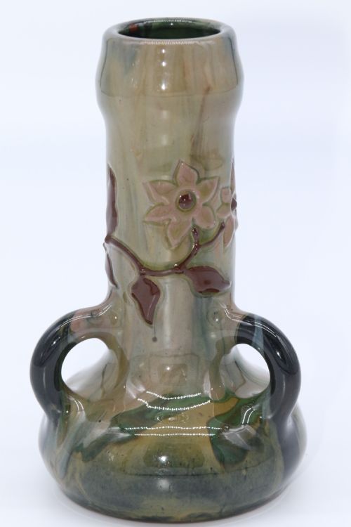 SIR EDMUND HARRY ELTON SUNFLOWER STUDIO POTTERY VASE CIRCA 1890 - ADDITIONAL PHOTO 3