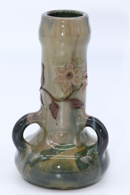 SIR EDMUND HARRY ELTON SUNFLOWER STUDIO POTTERY VASE CIRCA 1890 - ADDITIONAL PHOTO 6