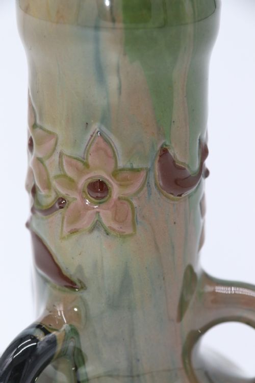 SIR EDMUND HARRY ELTON SUNFLOWER STUDIO POTTERY VASE CIRCA 1890 - ADDITIONAL PHOTO 8