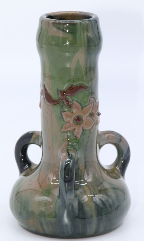 SIR EDMUND HARRY ELTON SUNFLOWER STUDIO POTTERY VASE CIRCA 1890 - ADDITIONAL PHOTO 12