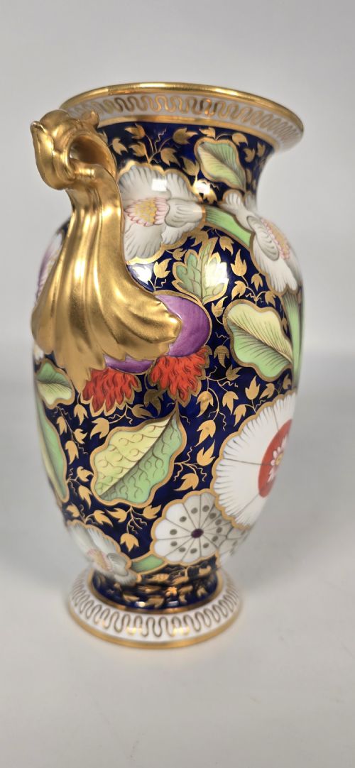 A SUPERB 19TH C SPODE CHINA HAND PAINTED VASE - ADDITIONAL PHOTO 3