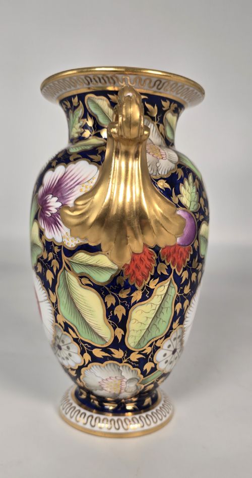 A SUPERB 19TH C SPODE CHINA HAND PAINTED VASE - ADDITIONAL PHOTO 6
