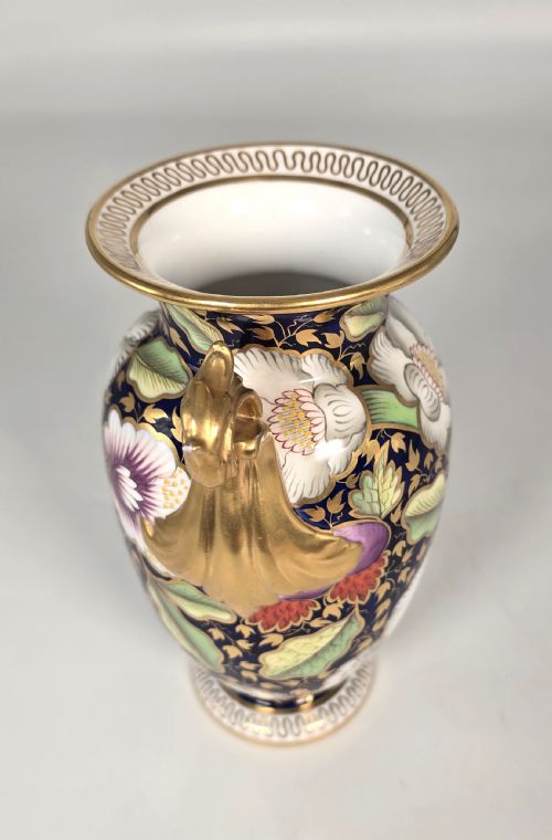 A SUPERB 19TH C SPODE CHINA HAND PAINTED VASE - ADDITIONAL PHOTO 9