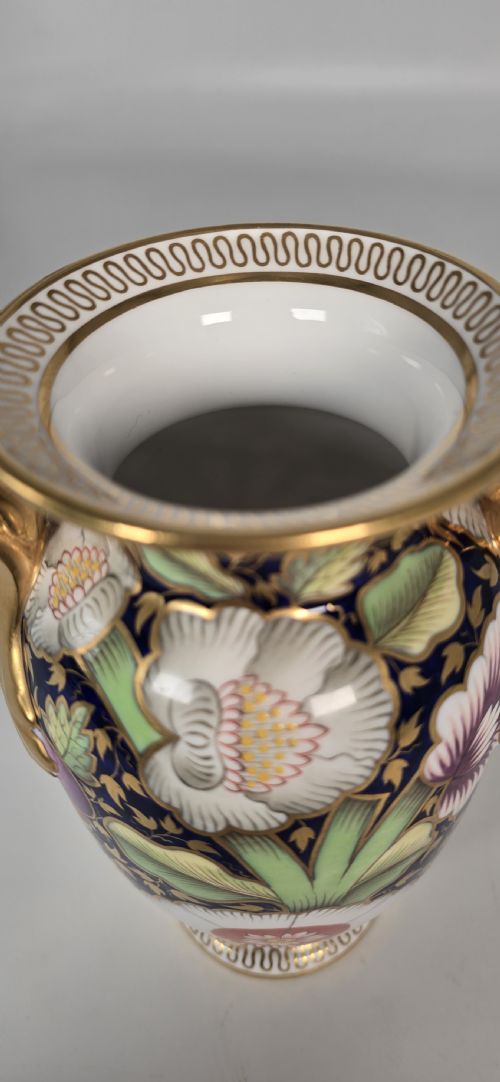 A SUPERB 19TH C SPODE CHINA HAND PAINTED VASE - ADDITIONAL PHOTO 12