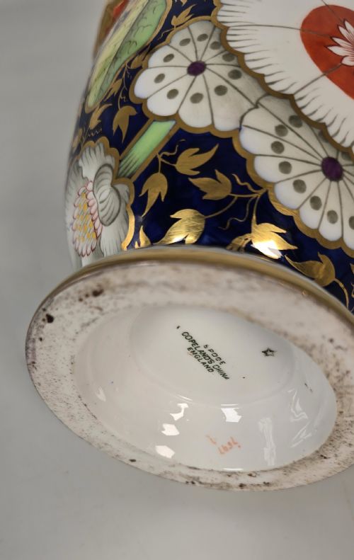 A SUPERB 19TH C SPODE CHINA HAND PAINTED VASE - ADDITIONAL PHOTO 13