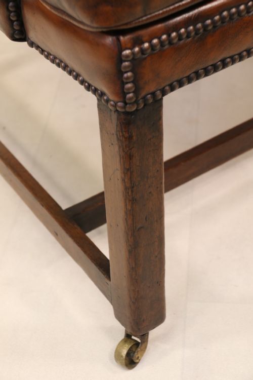 A GEORGE III LARGE WING BACKED ARMCHAIR CIRCA 1780 - ADDITIONAL PHOTO 13